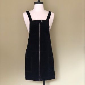 Corduroy zip-up dress